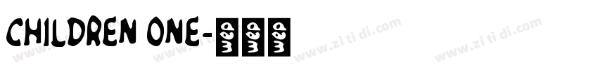 CHILDREN ONE字体转换